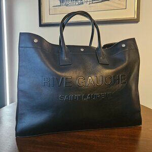 RIVE GAUCHE large tote bag in smooth leather